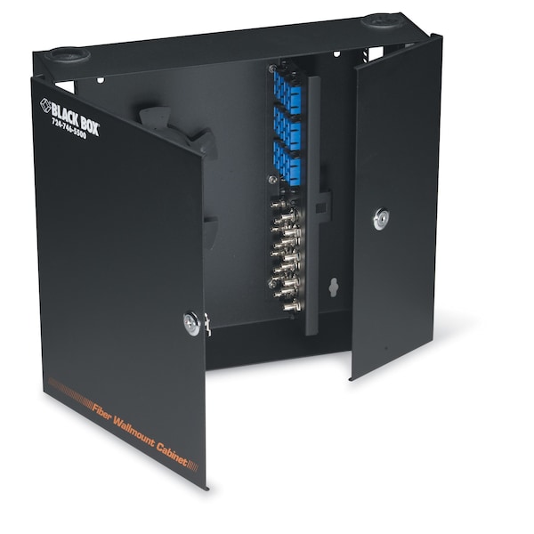 Black Box Wallmount Fiber Enclosure, Locking, 4 Slot - JPM402A-R3