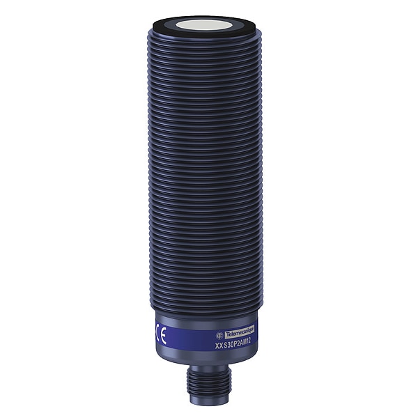 Sensor ultrasónico cilíndrico Telemecanique Sensors, estuche de PBT - XXS30P2AM12