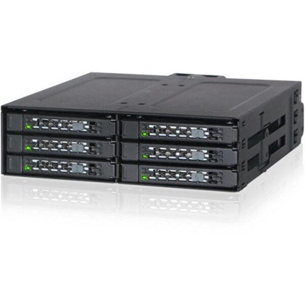 Icy Dock 2.5 in. Mobile Rack ToughArmor Drive Enclosure Internal, 6 x HDD Supported - Black - MB608SP-B