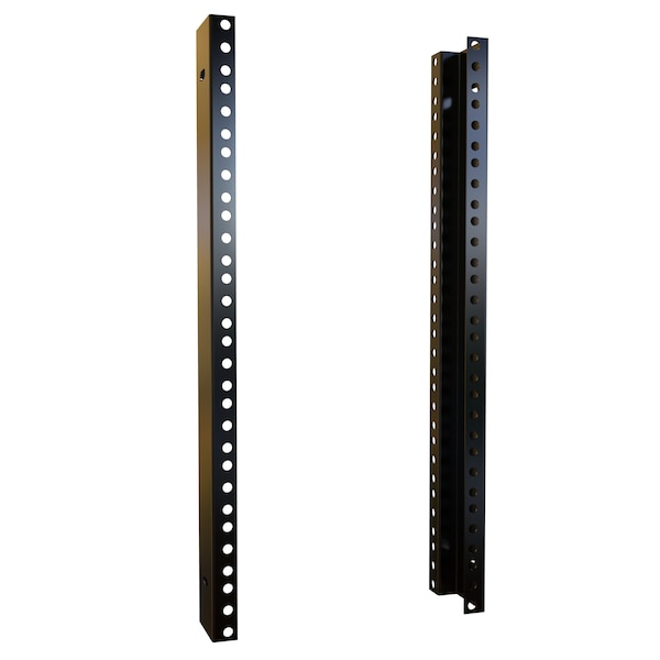 Hammond Hammond Mounting Rail Kit for Server Cabinet - Textured Black - 2 - RCHR1917