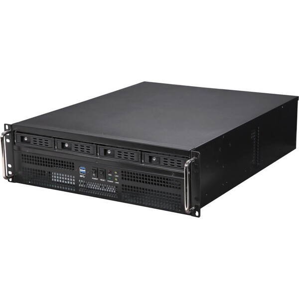 Athena Computer Power Athena Power  T-1.2mm Black SGCC 3U Rackmount Server Case - RM-3U8G1043