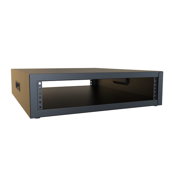 Hammond 2U 21W 24.5D FIXED RACK CASE - RCBS1900324BK1