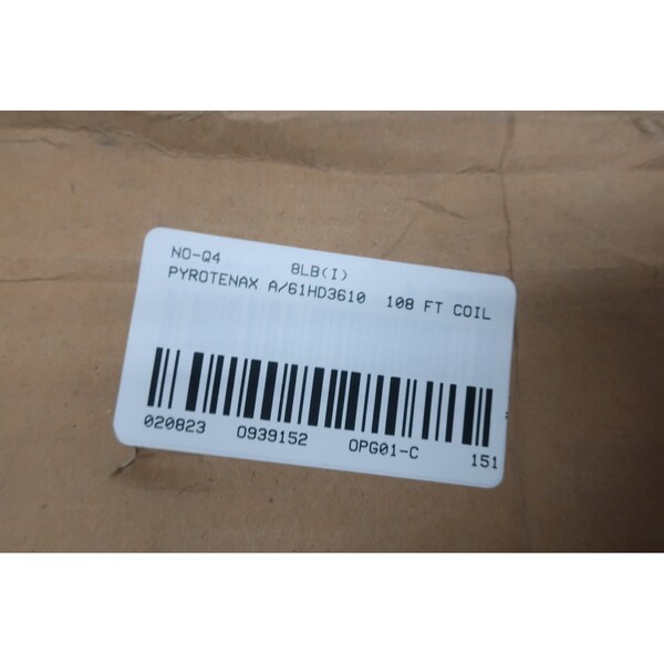 Unidad de Calefacción Ingenierizada Pyrotenax Ehu de 108 pies con cable de alimentación de 120V AC, cable de juego de cordón A61HD3610108200120714VY - A/61HD3610/108/200/120/7/14V/Y