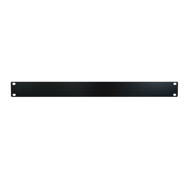 Hammond 1U FLAT ALUMINUM RACK Panel - PBPA19001BK2