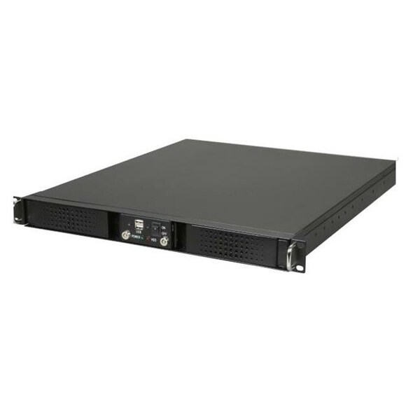 Athena Computer Power Corp Athena Computer Power Corp. RM-DD1U12A408 1U Rackmount Black Steel Chassis - RM-DD1U12A408