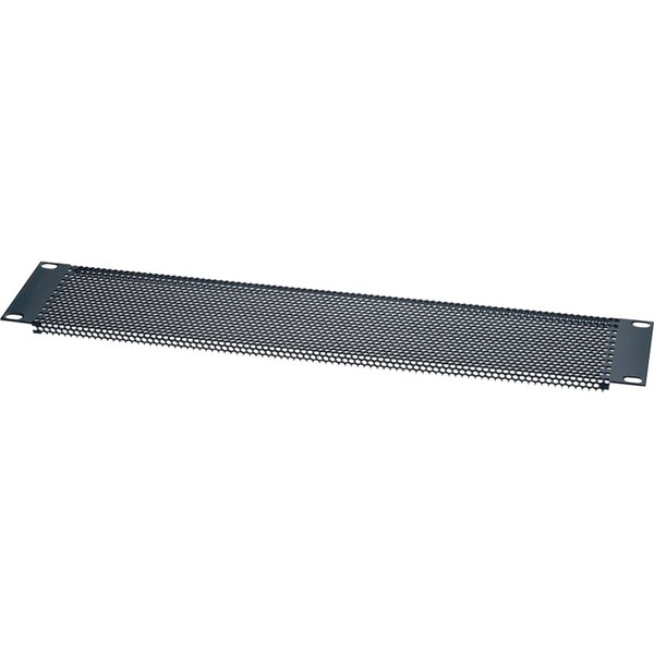 Chief Chief 2U Perforated Steel Vent Panel - Steel - Black Powder Coat - 2U Rack Height - PVP-2