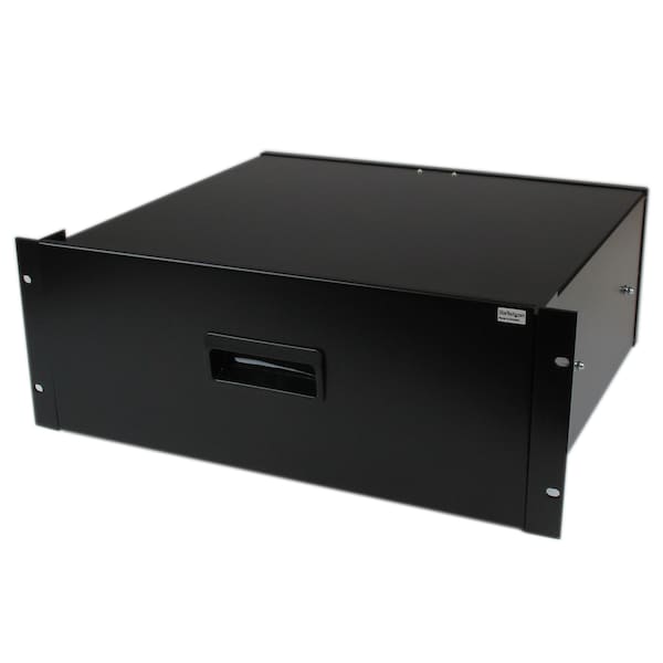 Startech.Com 4U Black Steel Storage Drawer for 19in Racks and Cabinets - 4UDRAWER