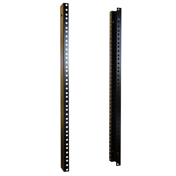 Hammond Hammond Mounting Rail Kit for Server Cabinet - Textured Black - 2 - RCHR1922