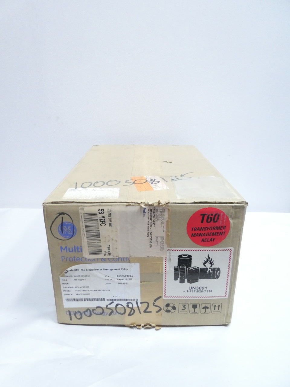 GENERAL ELECTRIC GE T60TG3HKHF8LH6DM8LP6CU6CWXX T60 TRANSFORMER MANAGEMENT RELAY PROTECTION RELAY