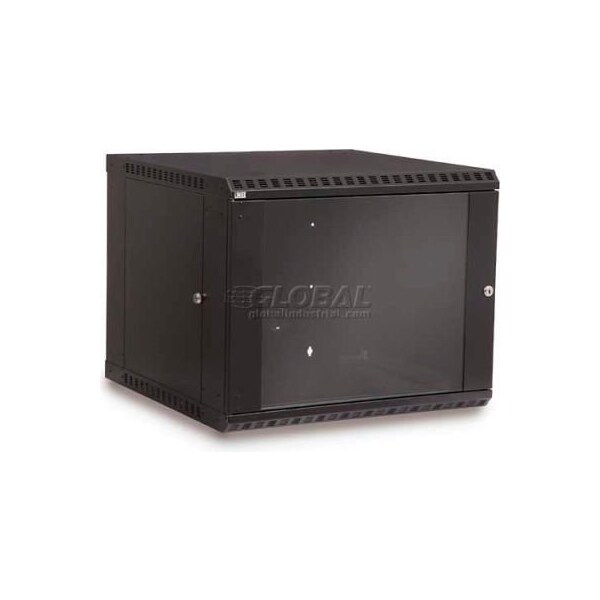 Kendall Howard Kendall Howard 9U Fixed Wall Mount Cabinet - Glass Door - 3140-3-001-09