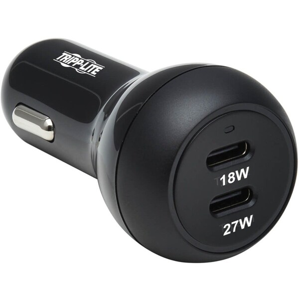 Tripp Lite Usb Car Charger Dual-Prt 45W C, U280-C02-45W-2B - U280-C02-45W-2B