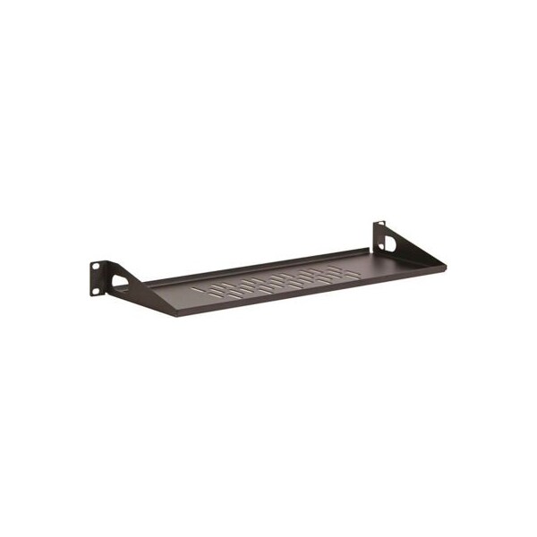 Kendall Howard Kendall Howard 1U 6" Vented Light Duty Rack Shelf, Black - LDRS1U6V