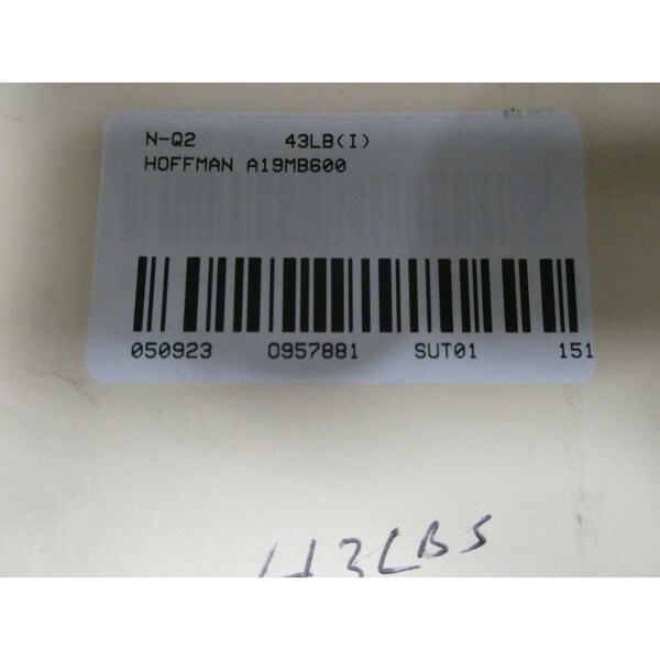 Hoffman Mobile Base 600 For Open Frame Racks 2-Post 19In Black Enclosure Parts And Accessory - A19MB600