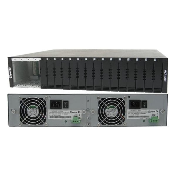 Perle Systems Perle MCR1900-DAC - 19 Slot Chassis for Media Converter and Ethernet Extender Modules - 05059954