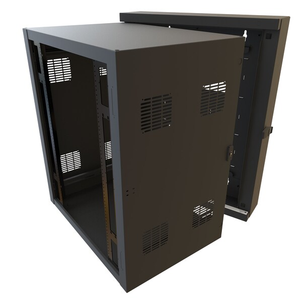 Hammond 18U 30W 27D SWING WALL CABINET - HWC3018U27BK