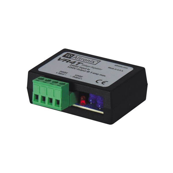 Altronix CONVERTER, 24VDC IN TO 12VDC, 3 AMP OUT, SPRING TERMINALS,  - VR4T