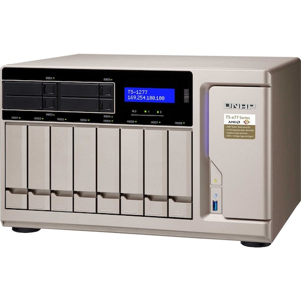 Qnap High Perform 12Bay (8+4) Nas/ - TS-1277-1700-64G-US