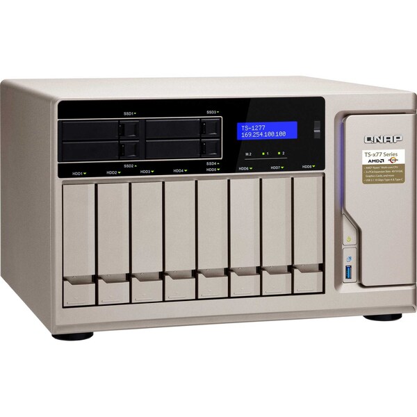 Qnap High Perform 12Bay (8+4) Nas/ - TS-1277-1700-64G-US