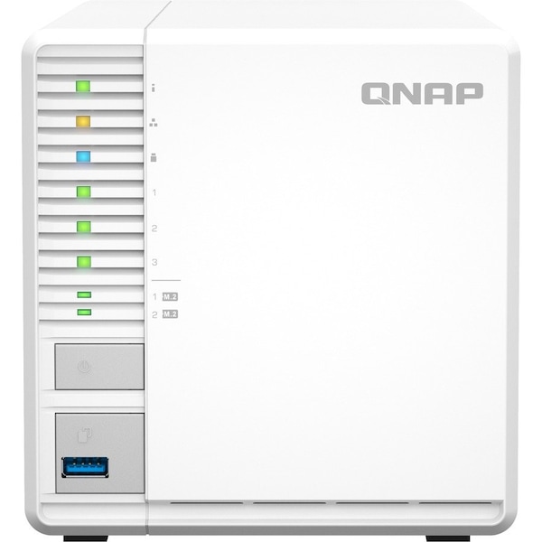 Qnap 3-BAY HIGH-PERFORMANCE DESKTOP NAS WITH INTEL CELERON 4-CORE N5105/N5095, 8 - TS-364-8G-US
