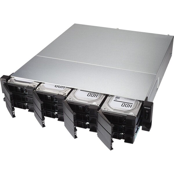 Qnap 2U 18 BAY 12 X 3.5 + 6 X 2.5 SATA 6GBPS QTS HERO NAS/ISCSI IP-SAN - TS-H1886XU-RP-R2-D1622-32G-US