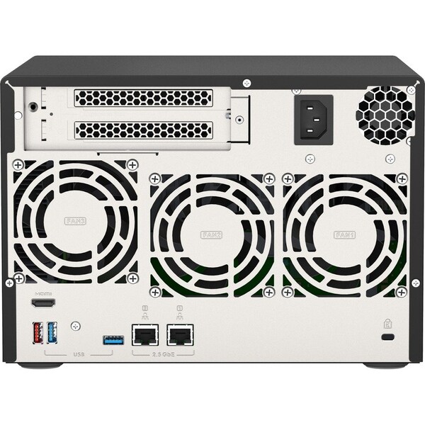 Qnap DESKTOP 8-BAY NAS/ISCSI IP-SAN, ZHAOXIN KX-U6580 8C 2.5GHZ, 8GB RAM, TWO 2. - TVS-675-8G-US