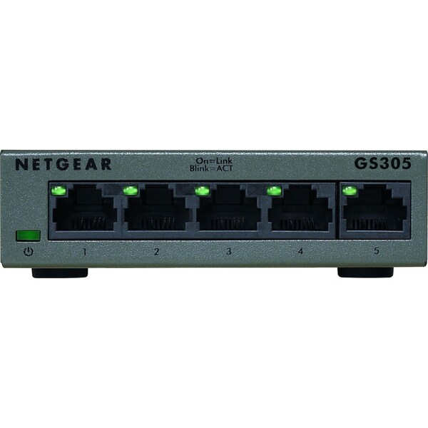 Netgear 5-port Gigabit Ethernet Unmana, GS305300PAS - GS305300PAS