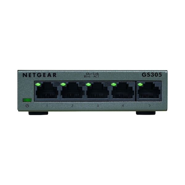 Netgear 5-port Gigabit Ethernet Unmana, GS305300PAS - GS305300PAS