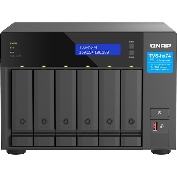 Qnap ULTRA-HIGH SPEED 6 BAY NAS. INTEL CORE I5-1. - TVS-H674-I5-32G-US