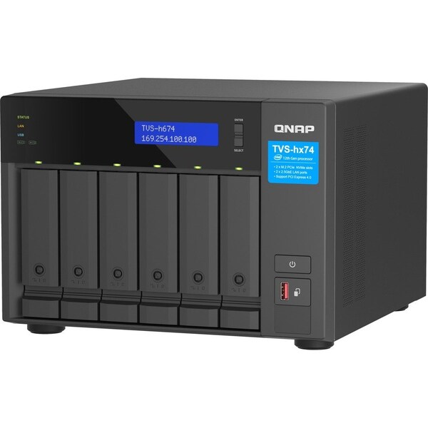 Qnap ULTRA-HIGH SPEED 6 BAY NAS. INTEL CORE I5-1. - TVS-H674-I5-32G-US