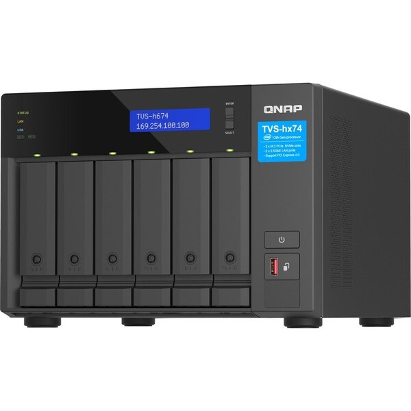 Qnap ULTRA-HIGH SPEED 6 BAY NAS. INTEL CORE I5-1. - TVS-H674-I5-32G-US
