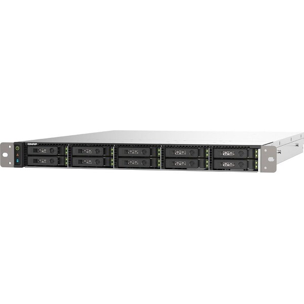 Qnap 10-BAY 1U ALL FLASH NAS, U.2/U.3 NV. - TS-H1090FU-7302P-128G-US
