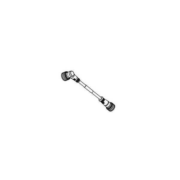 Cable de micrófono Woodhead de 4 pines macho a macho con conector Ulock en ángulo recto de 90° de 1 metro - EWWA06210M010.