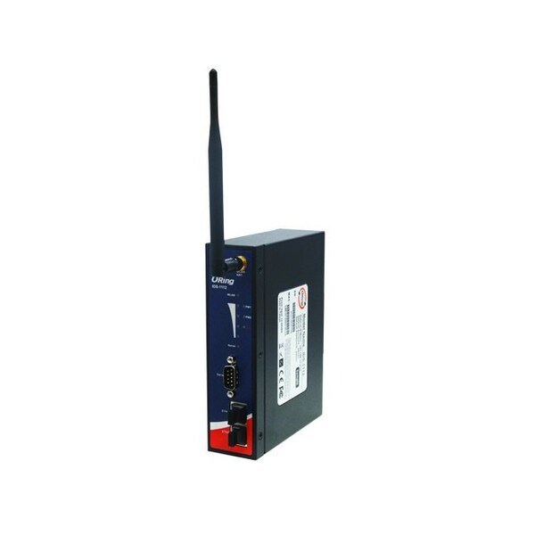 Oring Industrial Networking Rugged 1x RS232 to 2x 10/100TX RJ-45 or 1x802.11b/g WLAN client Device Server - IDS-1112