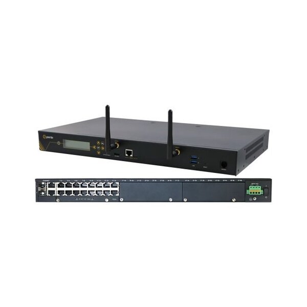Perle IOLAN SCG18 R-WMD Console Server: 16 x RS232 RJ45 interfaces with software configurable Cis - 04033930