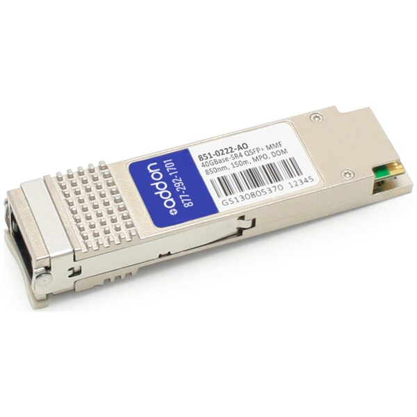 Add-On This Emc 851-0222 Compatible Qsfp+ Transceiver Provides 40Gbase-Sr4 - 851-0222-AO