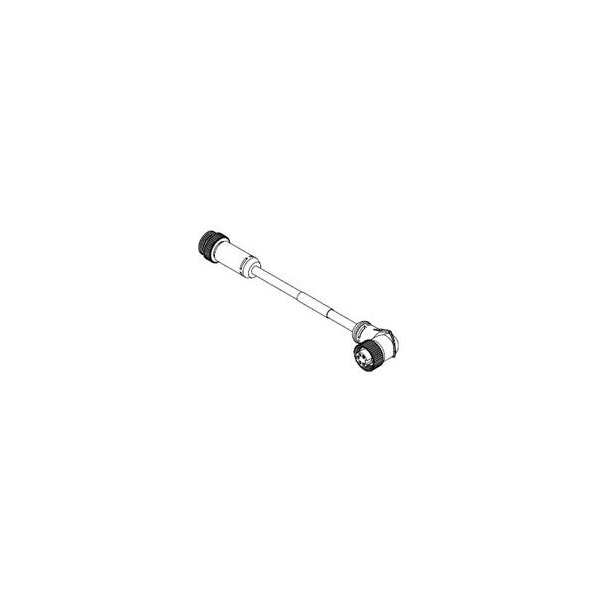 Cable de conexión de doble extremo Woodhead Micro-Change (M12), de 5 polos, macho (recto) a hembra (90 grados) - DND91AM030