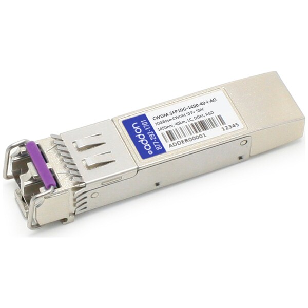 Add-On Cisco Comp Taa Sfp+ 10G-Cwdm Smf Lc Xcvr - CWDM-SFP10G-1490-40-I-AO