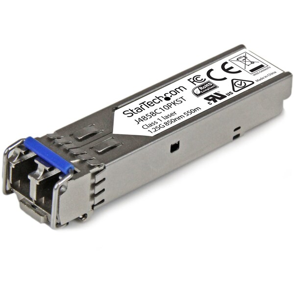 Startech.Com 10 Pack Gigabit Fiber SFP - HP J4858C Compatible - MM LC - J4858C10PKST