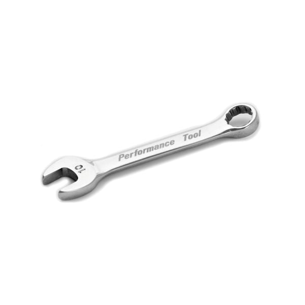 Herramienta de Rendimiento Llave Combinada Stubby de Cromo, 10mm, con Extremo de Caja de 12 Puntos, Totalmente Pulida, 3-3/4" de Largo - W30610