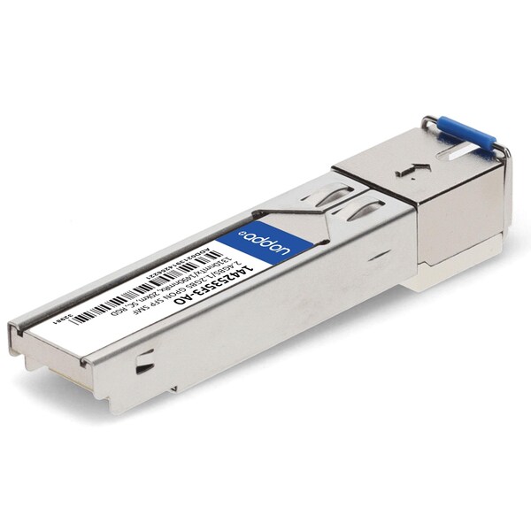 Add-On ADTRAN 1442535F3 COMPATIBLE TAA COMPLIANT 2.4GBS/1.2GBS-B+ SFP TRANSCEIVER - 1442535F3-AO
