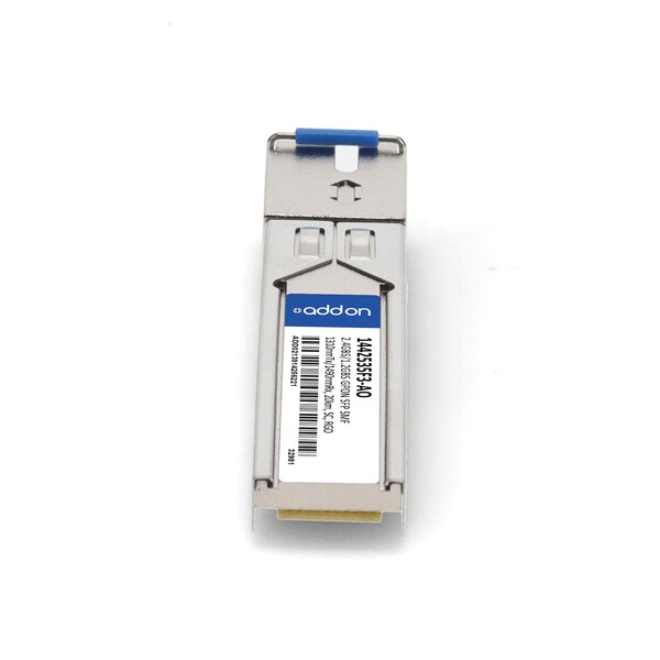 Add-On ADTRAN 1442535F3 COMPATIBLE TAA COMPLIANT 2.4GBS/1.2GBS-B+ SFP TRANSCEIVER - 1442535F3-AO