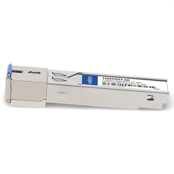 Add-On ADTRAN 1442535F3 COMPATIBLE TAA COMPLIANT 2.4GBS/1.2GBS-B+ SFP TRANSCEIVER - 1442535F3-AO