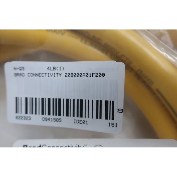 Brad Harrison 8P Female Straight 16/8 Awg Pvc Cord 20Ft Cordset Cable - 1300070149 208000A01F200

Conector Hembra Recto de 8 Pines de Brad Harrison, cable de PVC de calibre 16/8 de 20 pies - 1300070149 208000A01F200