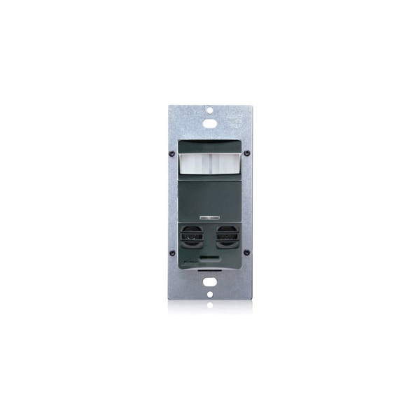 Controles de iluminación Leviton para montaje en pared con sensor de movimiento automático y conexión a tierra negra - OSSMT-GQE