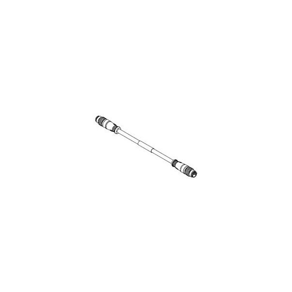 Cable de conexión Woodhead Micro-Change (M12) de doble extremo, 4 polos, macho (recto) a macho (recto), calibre 24 AWG - E11A06003M050