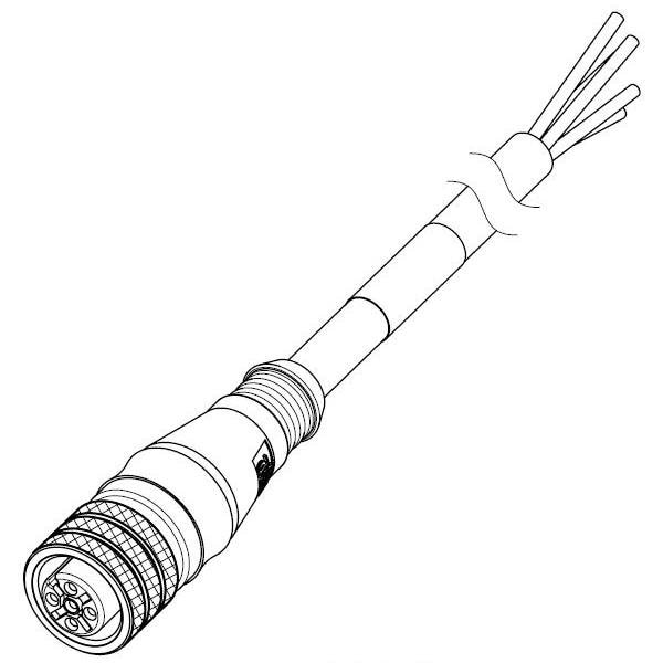 Molex MMC-4P-FE-ST-2.5M-PUR ^ - 1200060034