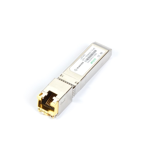 Black Box Sfp+ Transceiver - 10-Gb, 10G Base-T Copper, 30-M, Rj45 - LSP443