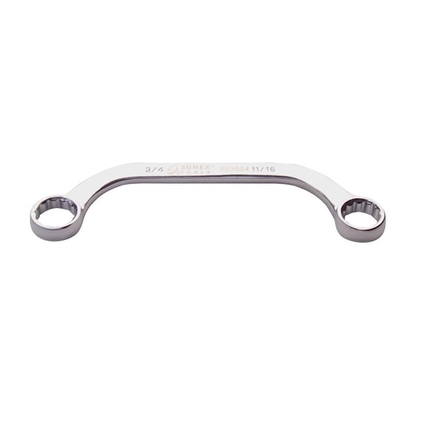 Sunex 11/16" x 3/4" Llave de Caja Doble de Media Luna Completamente Pulida - 993504
