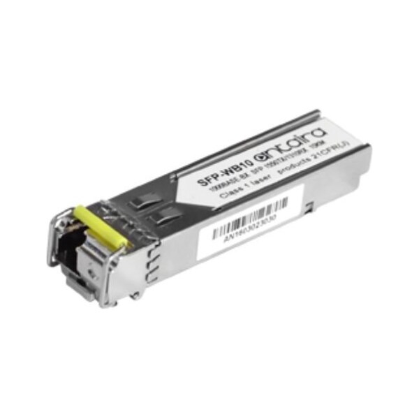 Antaira 1.25G Gigabit SFP Transceiver WDM-B, SM/LC/10KM/11.0dB/TX:1550nm RX:1310nm, 0 Degrees C70 Degrees C - SFP-WB10