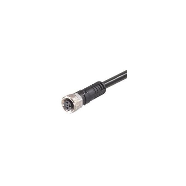 Cable conector de extremo único Woodhead Nano-Change (M8) con tuercas hexagonales moleteadas, 3 polos - 403000B41M100